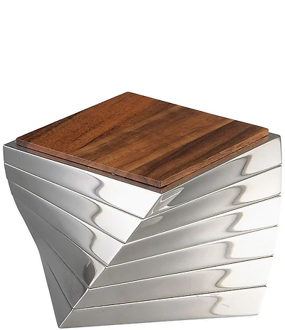 Nambe Twist Coaster Set