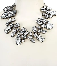 Natasha Accessories Crystal Stone Statement Necklace