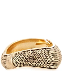 Natasha Accessories Dot Textured XL Hinge Bracelet