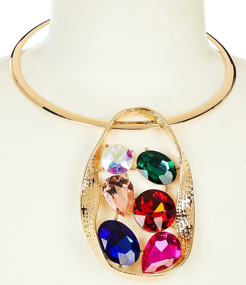 Natasha Accessories Egg Nest Collar Statement Necklace