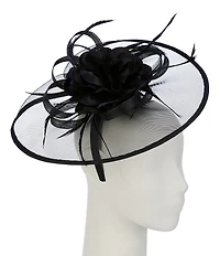 Natasha Accessories Flower Net Platter Fascinator