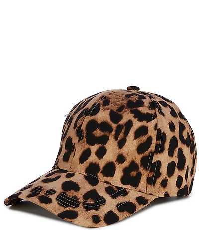 Natasha Accessories Leopard Baseball Cap