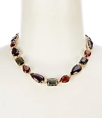 Natasha Accessories Multi Stone Collar Necklace