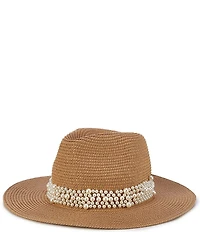 Natasha Accessories Pearl Trim Safari Hat