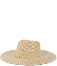 Natasha Accessories Scatter Pearl Floppy Hat