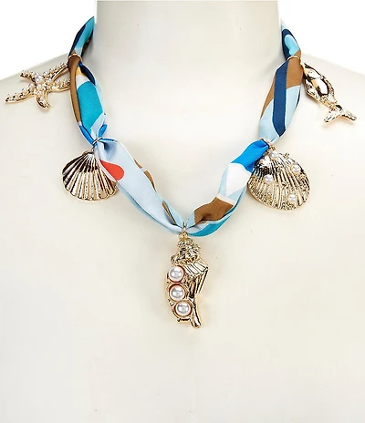 Natasha Accessories Sea Life Scarf Collar Necklace