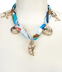 Natasha Accessories Sea Life Scarf Collar Necklace