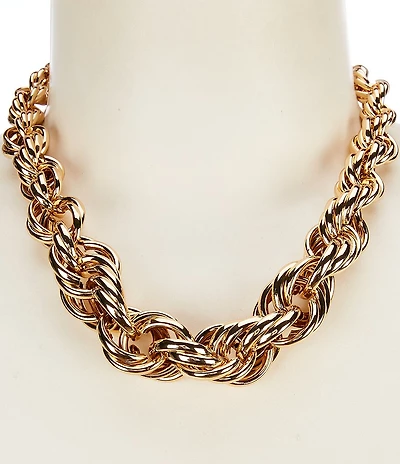 Natasha Accessories Small Kerrently Collar Chain Necklace