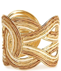 Natasha Accessories Thread Intertwine Cuff Bracelet