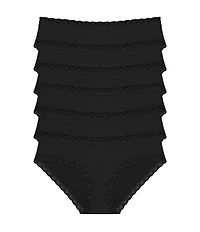 Natori Bliss Girl Lace Trim Brief Panty 6-Pack