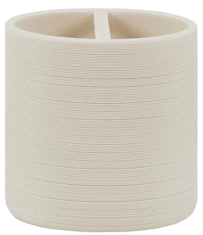 Natori Infinity Bath Collection Resin Sand Textured Toothbrush Holder