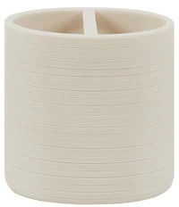 Natori Infinity Bath Collection Resin Sand Textured Toothbrush Holder
