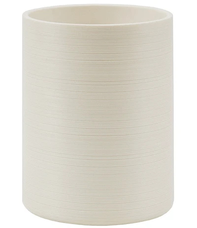 Natori Infinity Bath Collection Resin Sand Textured Wastebasket