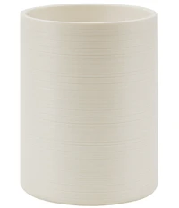 Natori Infinity Bath Collection Resin Sand Textured Wastebasket