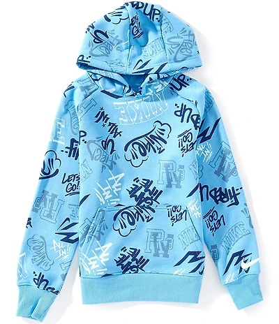 Nike 3BRAND by Russell Wilson Big Boys Long Sleeve Graffiti Tag Hoodie