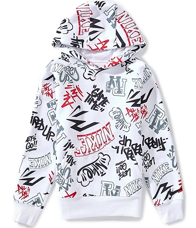 Nike 3BRAND by Russell Wilson Big Boys Long Sleeve Graffiti Tag Hoodie