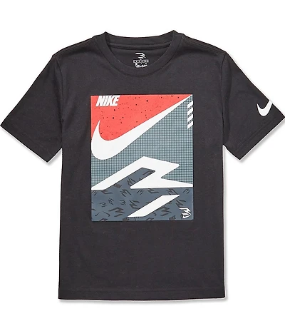 Nike 3BRAND By Russell Wilson Big Boys Short Sleeve Box Logo T-Shirt