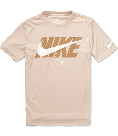 Nike 3BRAND By Russell Wilson Big Boys Short Sleeve Dr-Fit Wordblock T-Shirt