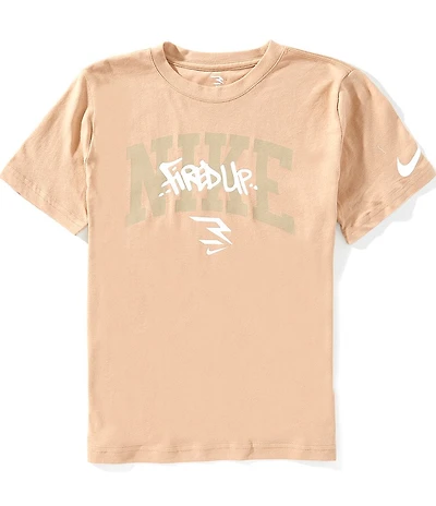 Nike 3BRAND by Russell Wilson Big Boys Short Sleeve RWB Graffiti Tag Lockup T-Shirt