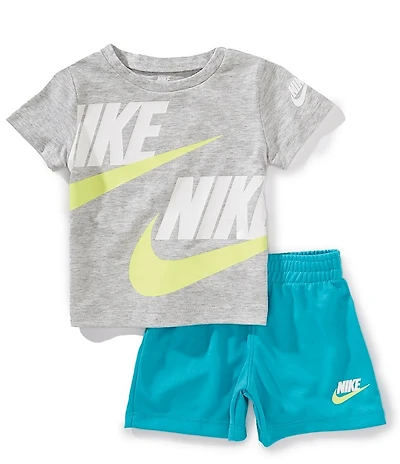 Nike Baby Boys Short Sleeve Split Futura T-Shirt & Solid Shorts Set