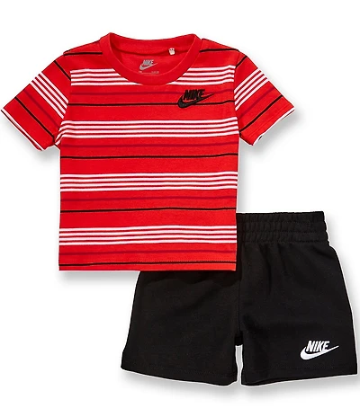 Nike Baby Boys Stripe T-Shirt & Shorts Set