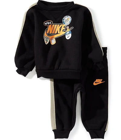Nike Baby Boys Crewneck Pullover Hoodie And Jogger Pants 2-Piece Set