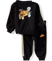 Nike Baby Boys Crewneck Pullover Hoodie And Jogger Pants 2-Piece Set