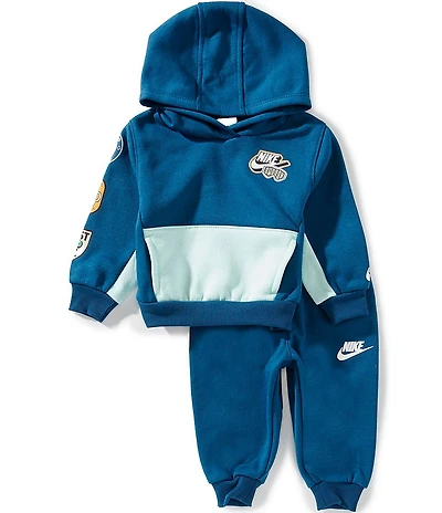 Nike Baby Boys Long Sleeve Pullover Hoodie And Jogger Pants 2-Piece Set