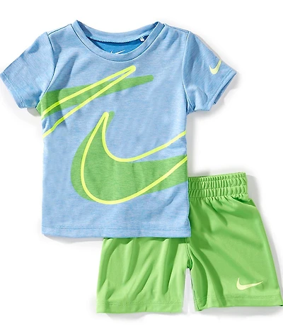 Nike Baby Boys Short-Sleeve Dri-FIT T-Shirt & Matching Shorts Set