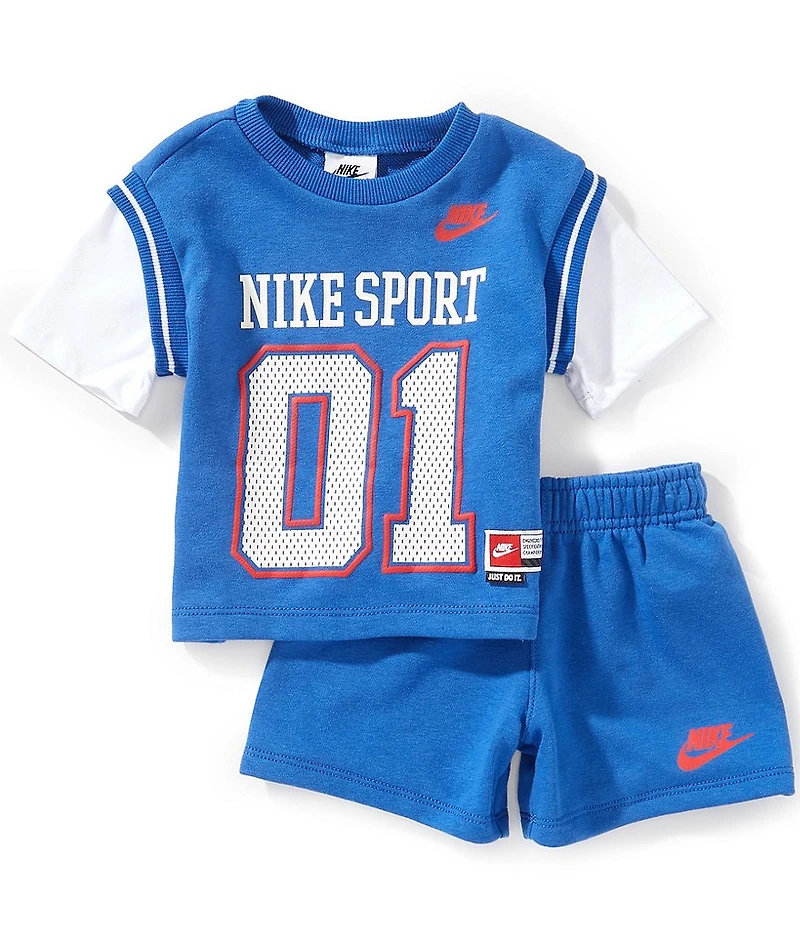 Nike Baby Boys Short Sleeve Sportwear Tee & Matching Shorts Set