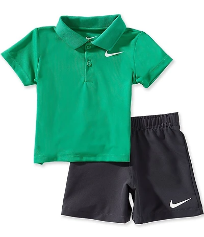 Nike Baby Boys Short Sleeve Dri-Fit Polo & Woven Shorts Set Set