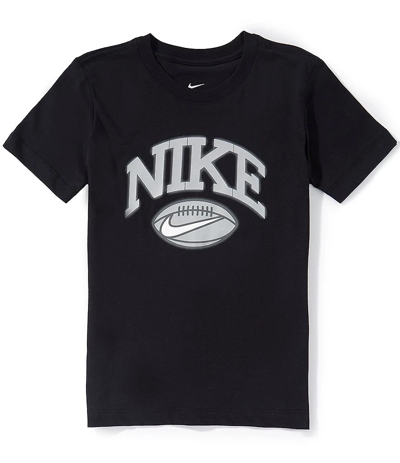 Nike Big Boys Short Sleeve Crew Neck Football Logo Tee