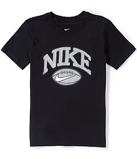 Nike Big Boys Short Sleeve Crew Neck Football Logo Tee