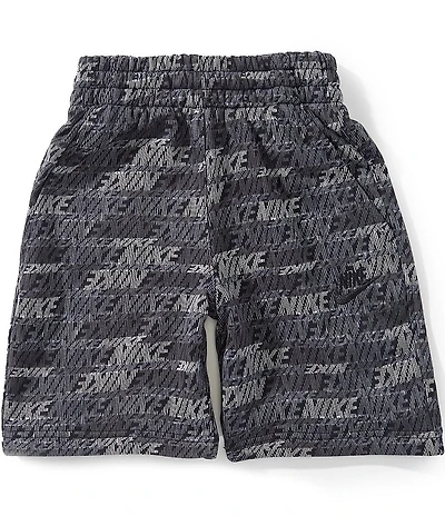 Nike Big Boys Sportswear Club Fleece Logo Print Shorts