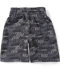 Nike Big Boys Sportswear Club Fleece Logo Print Shorts