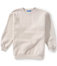 Nike Big Girls Oversized Crew-Neck Studio Fleece Sweatshirt