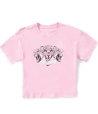 Nike Big Girls Short Sleeve Boxy ESS Graphic T-Shirt