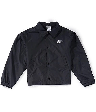 Nike Big Kids Long Sleeve Water Resistant Button Down Coach's Jacket