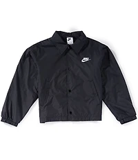 Nike Big Kids Long Sleeve Water Resistant Button Down Coach's Jacket