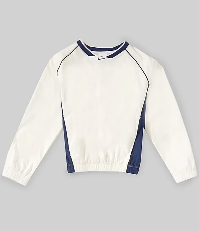 Nike Big Kids' Woven V-Neck Long-Sleeve Top