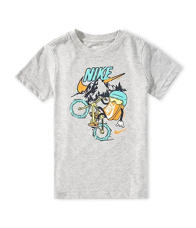 Nike Little Boys Short-Sleeve Mascot Character Boxy Biking T-Shirt