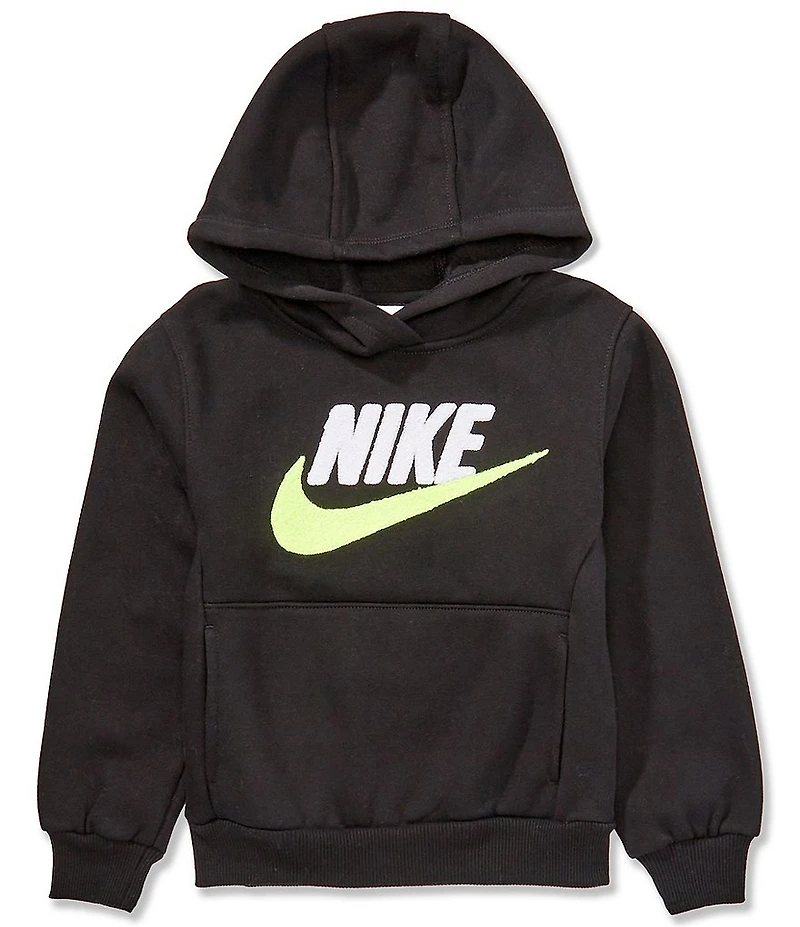 Nike Little Boys Long Sleeve Chenille-Logo Fleece Hoodie