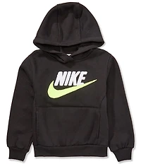 Nike Little Boys Long Sleeve Chenille-Logo Fleece Hoodie