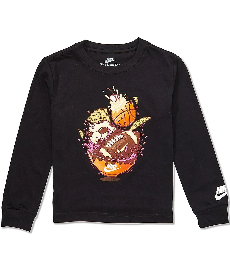 Nike Little Boys Long Sleeve Multi Sport T-Shirt