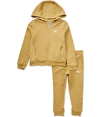 Nike Little Boys Long-Sleeve Performance Dri-FIT Hooded Jacket & Matching Jogger Pant Set