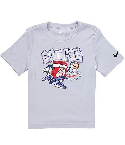 Nike Little Boys Short-Sleeve Chalky Basketball Boxy T-Shirt