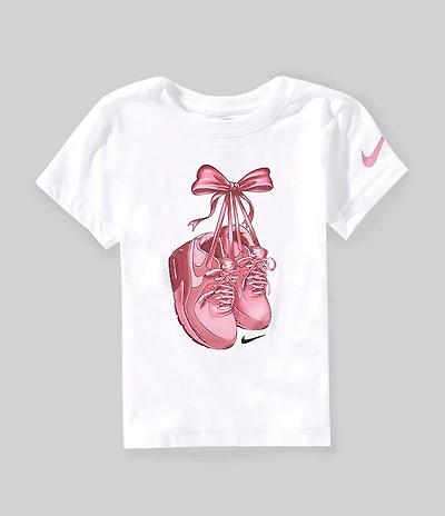 Nike Little Girls Max Shoes & Bow Short Sleeve T-Shirt