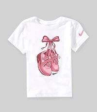 Nike Little Girls Max Shoes & Bow Short Sleeve T-Shirt
