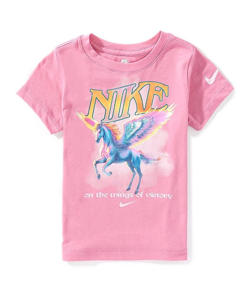 Nike Little Girls Short Sleeve Pegasus T-Shirt