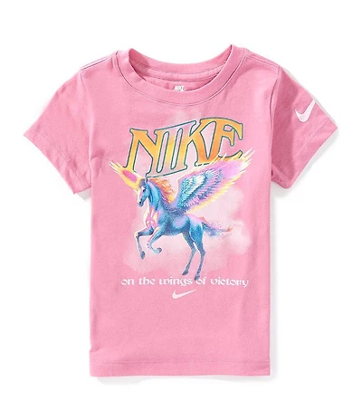 Nike Little Girls Short Sleeve Pegasus T-Shirt